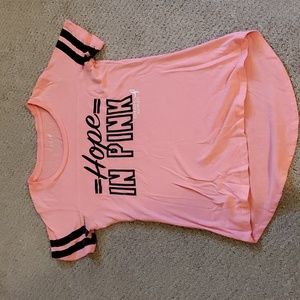 Pink Hope Breast Cancer Awareness Shirt S